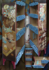 шкафчик для гостиной, этажерка для ключей Цирк. &mdash; Мебельная фабрика РАдеРА