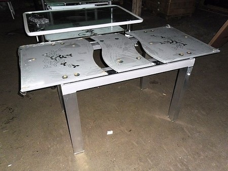 Стол стеклянный раскладной `Ірен`