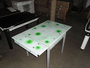 Сто обеденный (стеклянный раскладной) `Франческа`. Фото№1 — Биомебли Сто обеденный (стеклянный раскладной) `Франческа`. Фото№1 — Биомебли