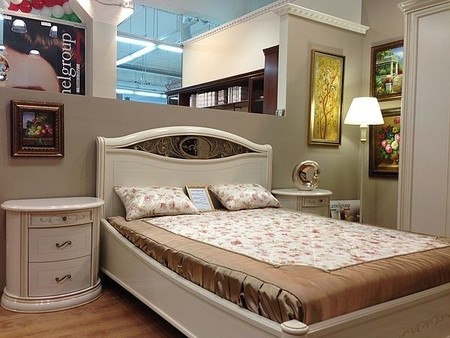 Спальня Siena Avorio. Фото сделано в салоне Camelgroup ТЦ Diamant