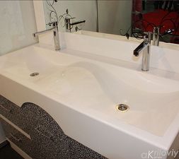 Мойдодыр из камня Montelli+Corian &mdash; Майстерня Акриловий Камінь