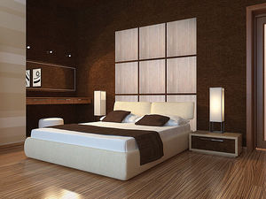 Декоративные панели `Millionaire Wall` в спальне. &mdash; Лекс Груп Корпорейшн