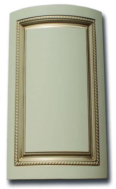 Фасады МДФ радиусные, обтянутые пленкой ПВХ.