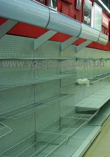 Супермаркеты электроники ТЕХНОПОЛИС. Стеллаж торговый. Стеллажи пристенные. Торговое оборудование WIKO &mdash; ВГ групп