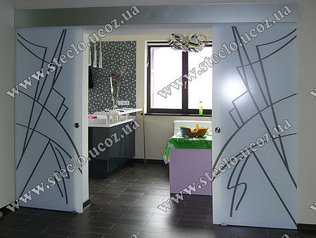 Раздвижные стеклянные двери