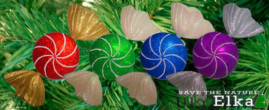 Большие пластиковые игрушки шар, сосулька, колокольчик, конфета на елку — УкрЕлка Большие пластиковые игрушки шар, сосулька, колокольчик, конфета на елку — УкрЕлка