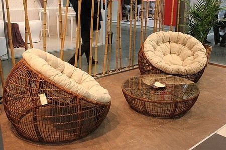 Кресла и диваны из тика, натурального ротанга и абаки  со склада в Киеве