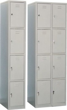 Шкаф вещевой 4-х секционный М - 4 (основная секция).
