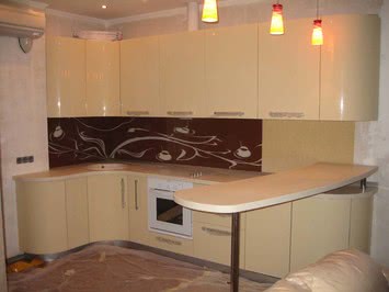 Кухни на заказ фасад краска. 2750грн м.п.