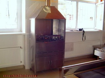 Гриль из нержавейки с вытяжкой / Metalloinox