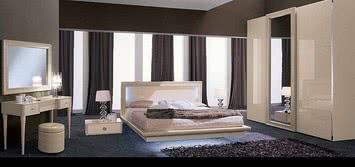 Спальня Lastar - Magic Ivory/Ластар Ивори в наличии кровати, тумбы, шкафы, комоды
