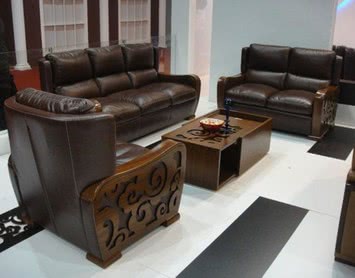 Кожаный диван и кресла StGalen