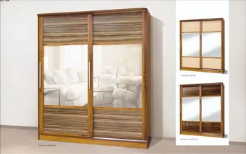 Шкафа-купе Монтре 2Д-1` старое дерево, фасад-зебрано, маккаса, ратан