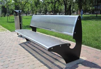 Металлическая антивандальная скамейка `ПАРК`