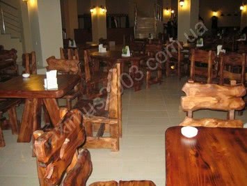 Дерев'яні меблі під старовину для кафе, барів і ресторанів