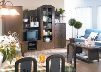 Cтенка в гостинную Юля орех экко (номер 504)